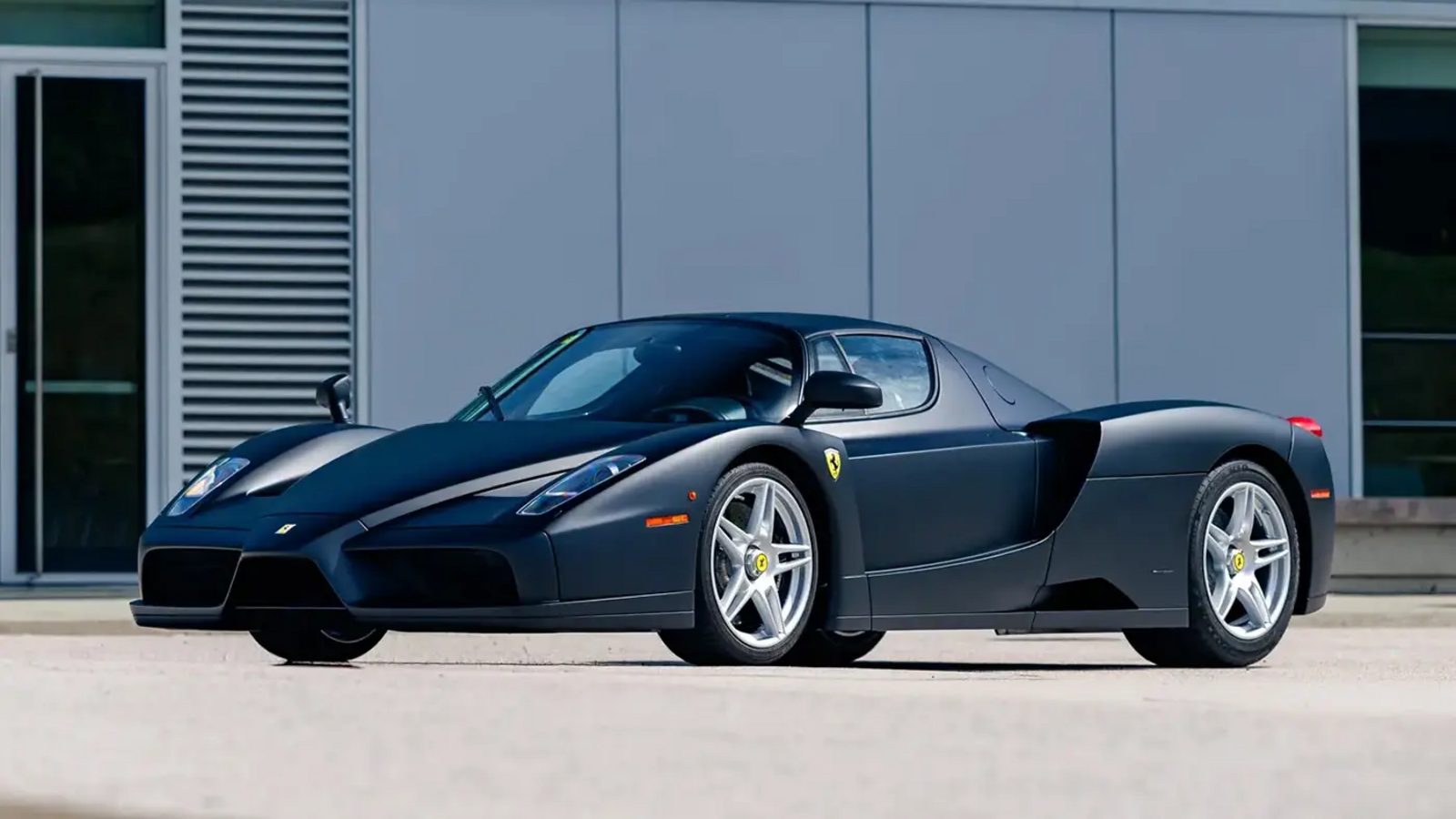 The only factory matte black Ferrari Enzo, once ordered for Brunei's royal family, heads to auction