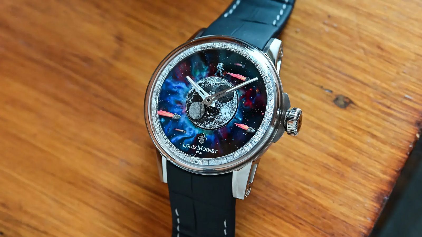 Louis Moinet's Moon Meteor packs three genuine meteorites into a 12-piece watch