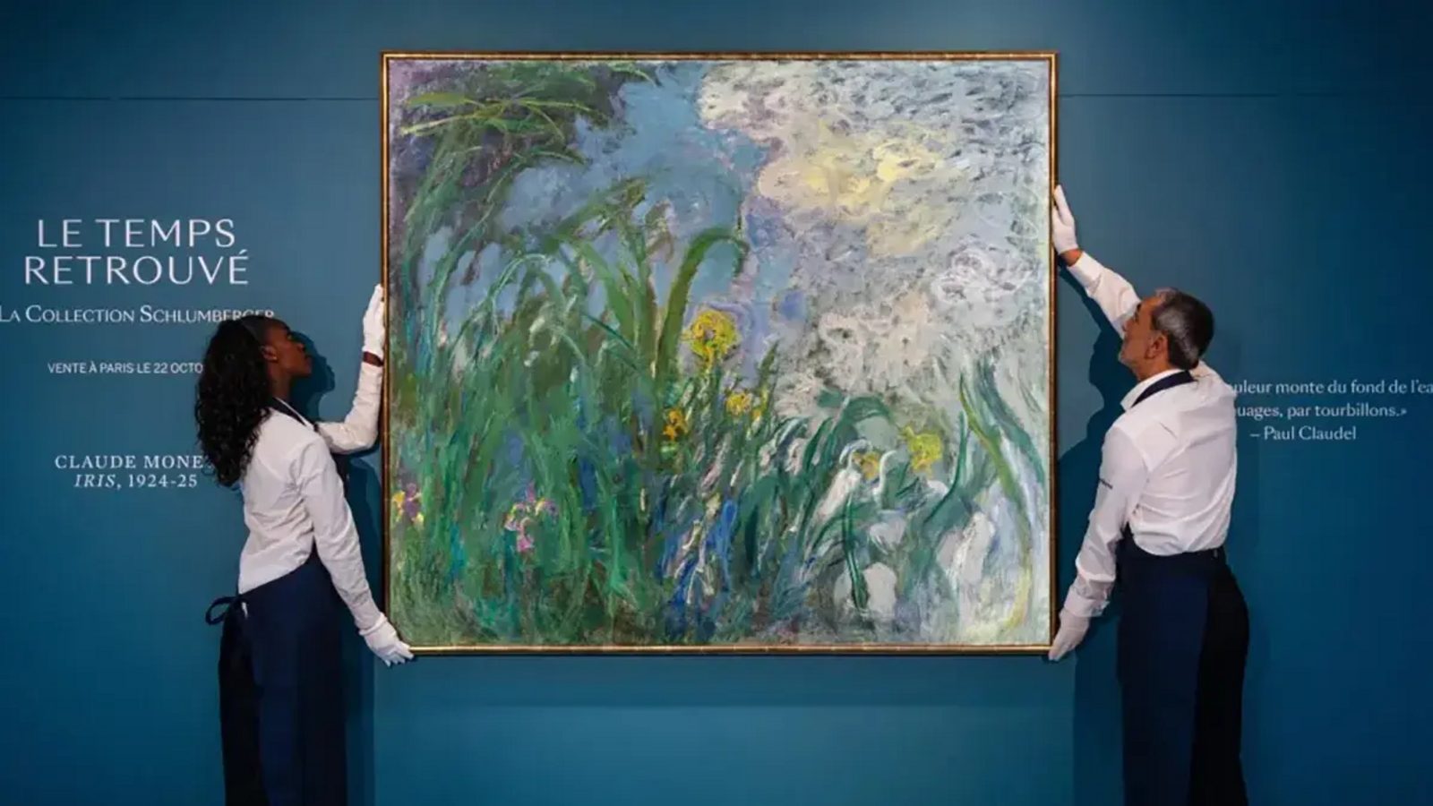 Monet's Iris could fetch $34 million and break France's auction record