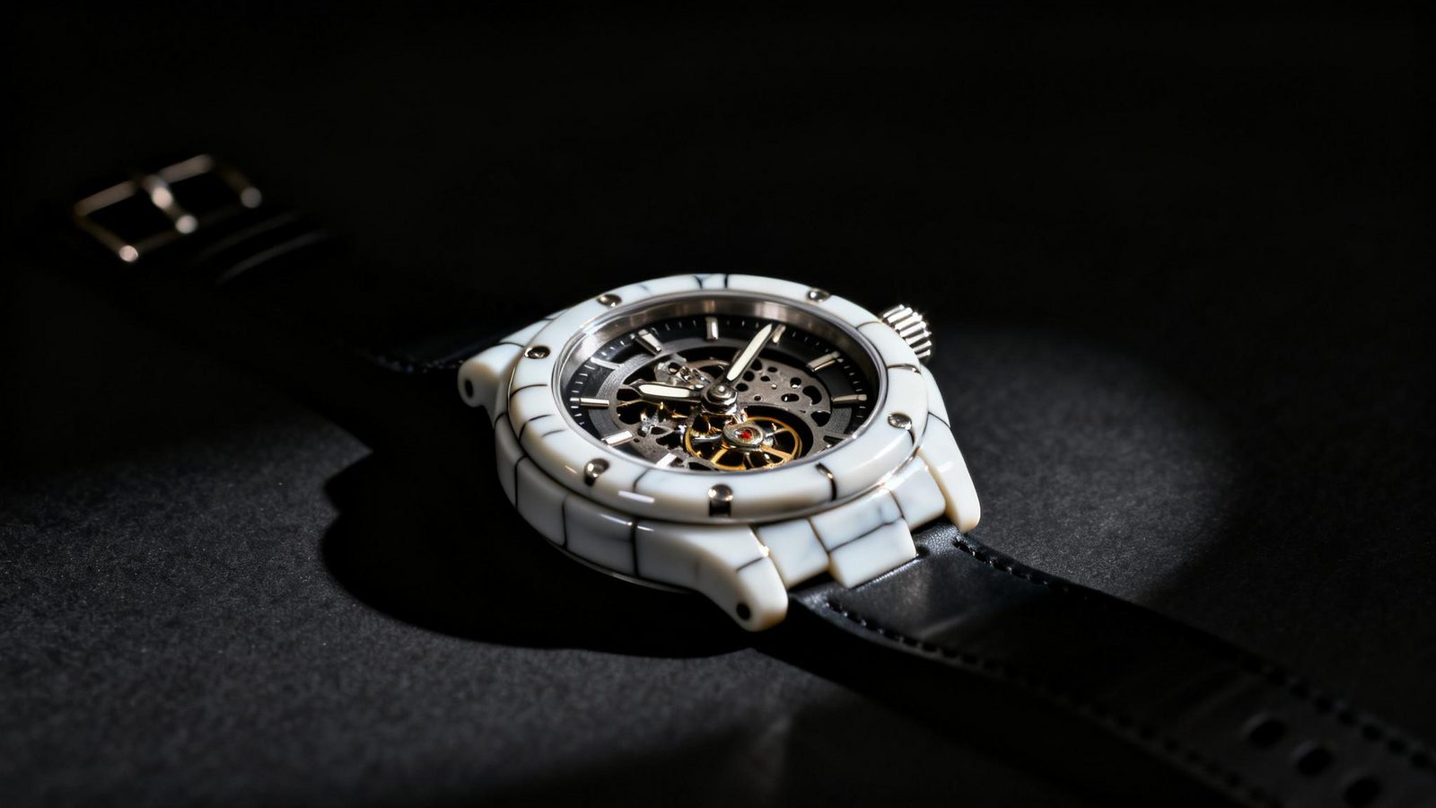 Titoni's new Luxe Tourbillon Ceramic brings a hand-wound tourbillon to a ceramic sports case for CHF 11,900