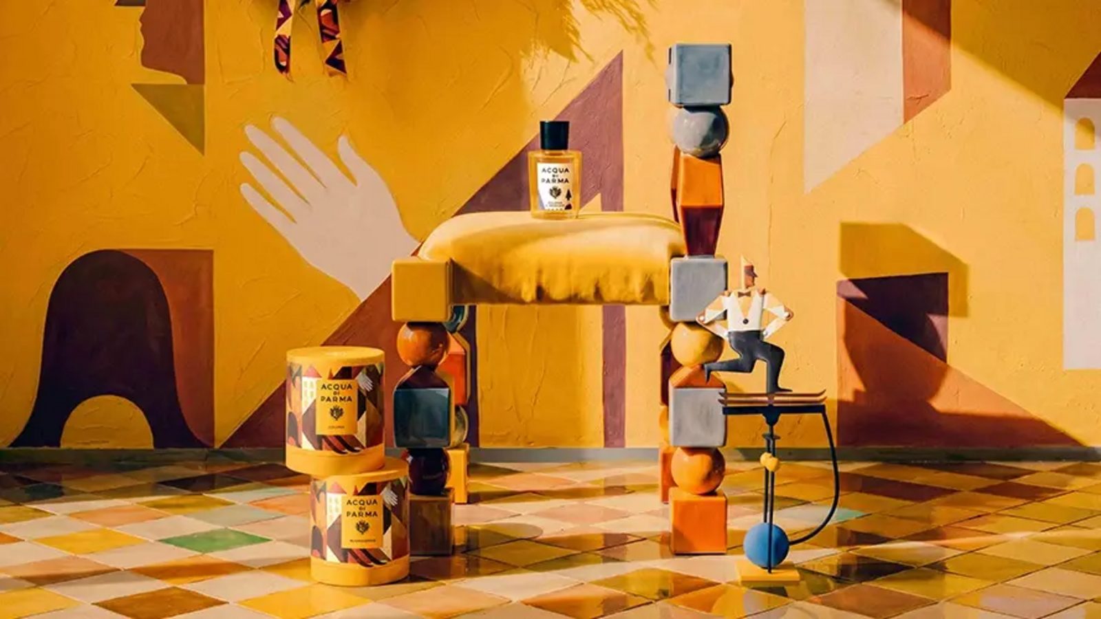 Acqua di Parma's 110th holiday collection checks into a fictional alpine hotel