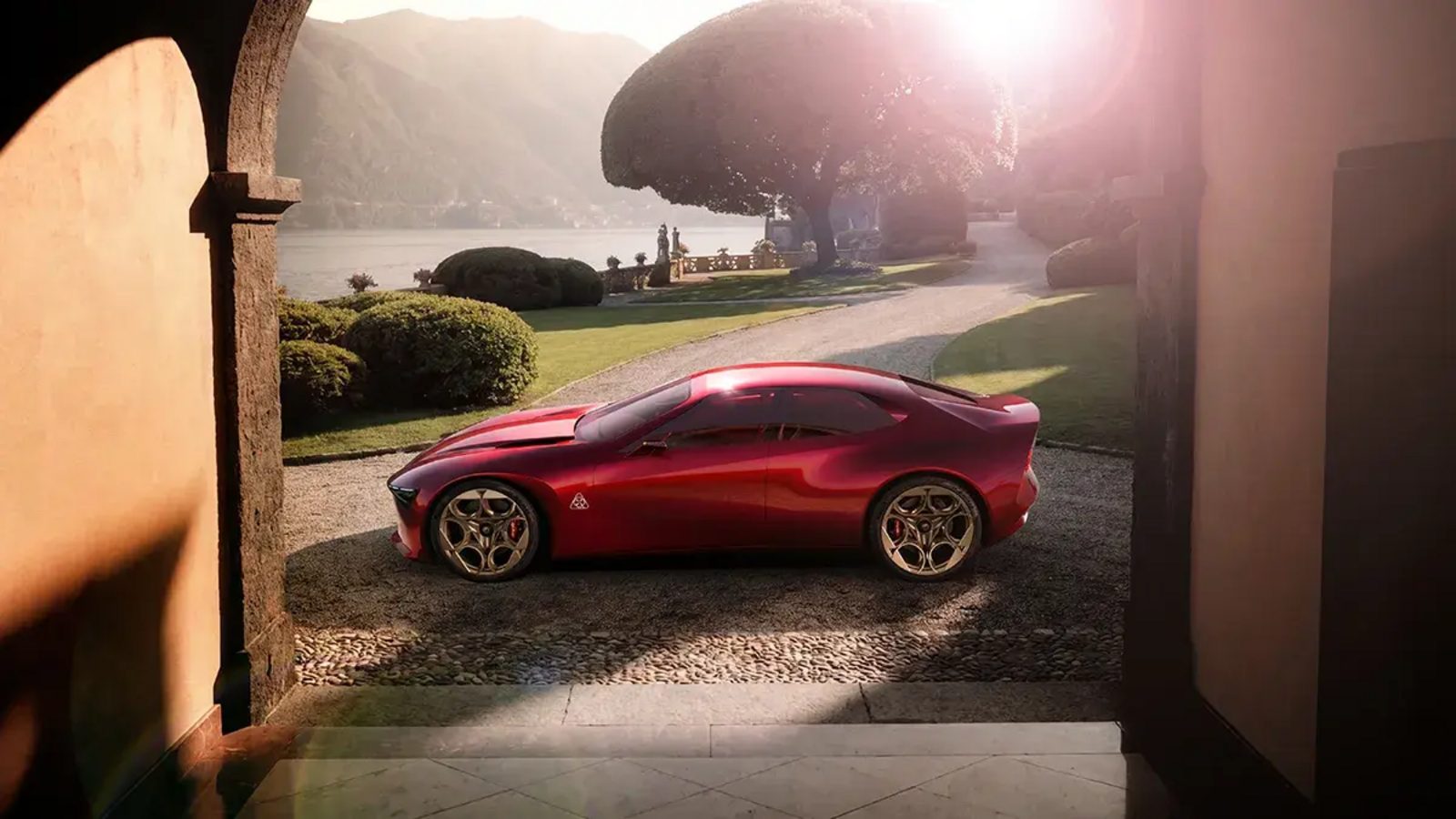 Alfa Romeo's Cuorerosso concept pairs a hybrid twin-turbo V-6 with grand tourer looks