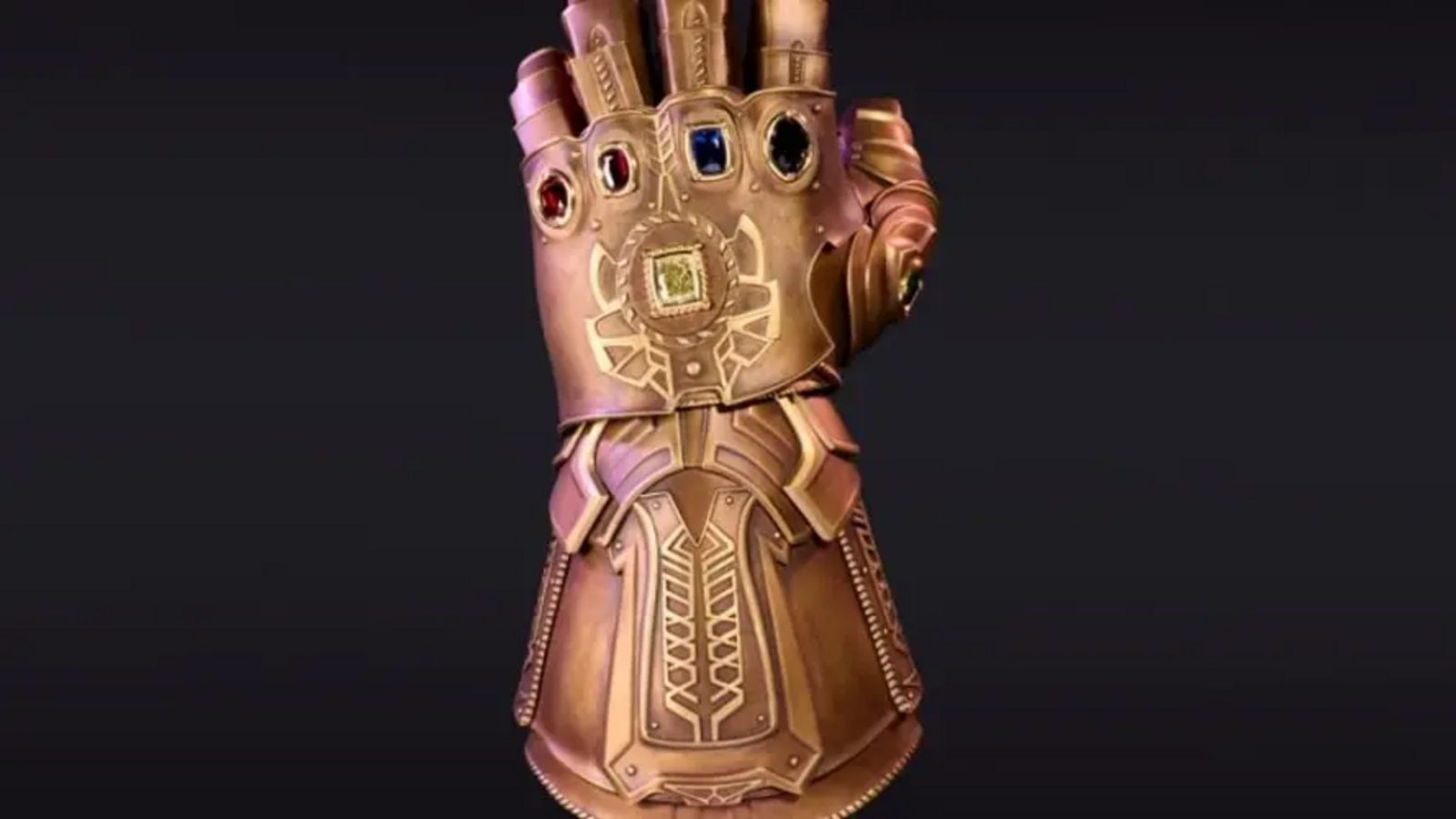 Marvel's one-of-one Infinity Gauntlet with real gems auctions in Abu Dhabi
