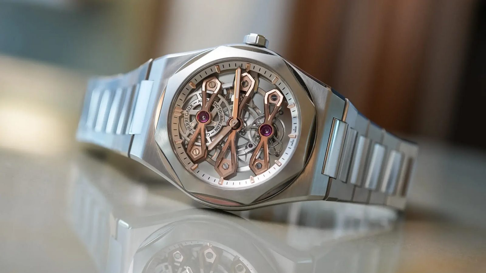 Girard-Perregaux brings the Laureato Fifty Three Gold Bridges into the permanent line