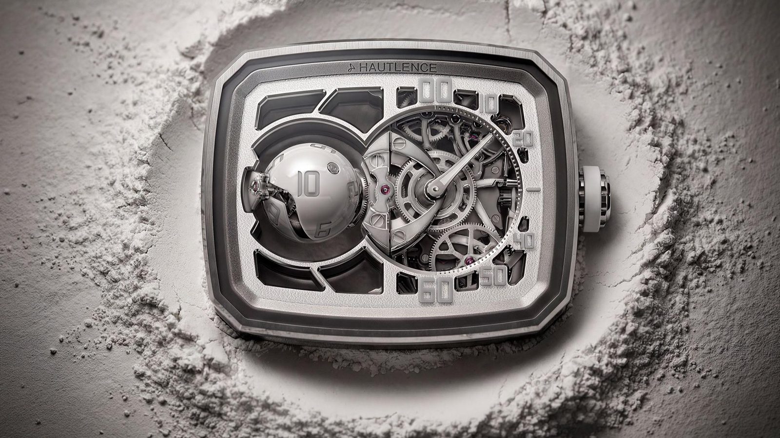Hautlence Sphere Series 5 goes full white in a 28-piece titanium edition