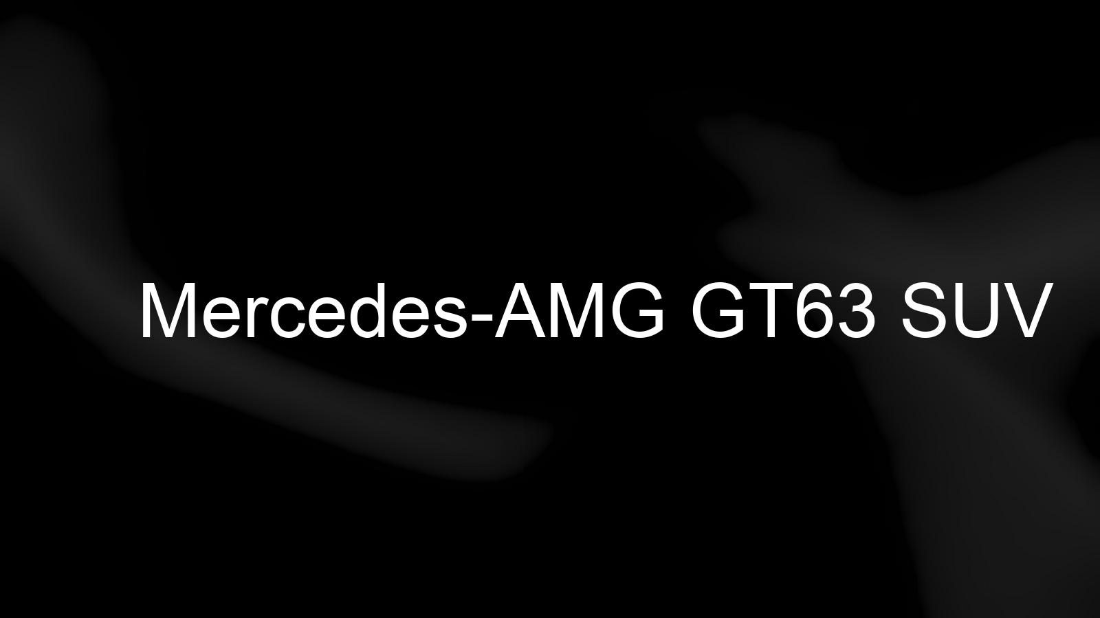 Mercedes-AMG reveals 1,153-hp electric GT63 SUV, its first in-house SUV