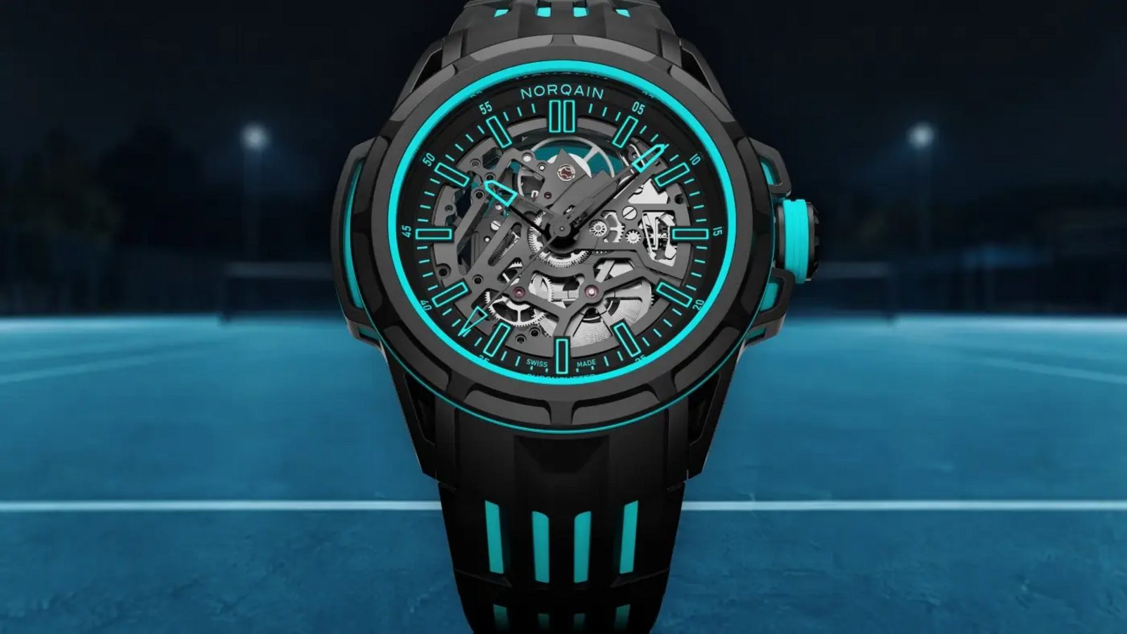 Norqain gives its 45-gram Wild ONE X-Lite a turquoise dial at $13,900